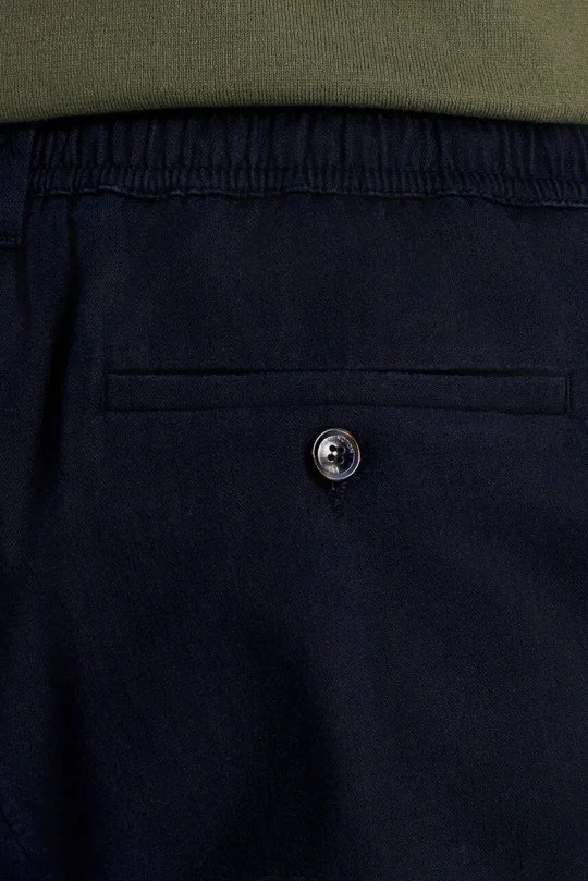 Hemington - Pamuk Tencel Karışım Lacivert Relax Fit Yazlık Jogger Pantolon (4)