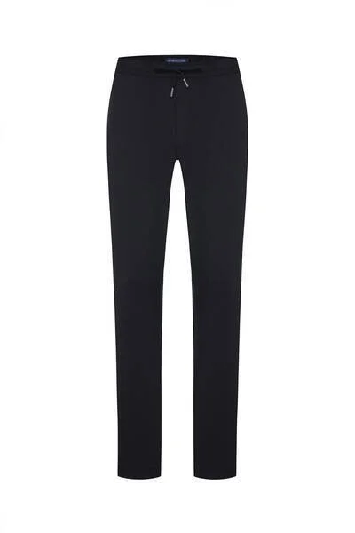 Pamuk Tencel Karışım Siyah Relax Fit Yazlık Jogger Pantolon