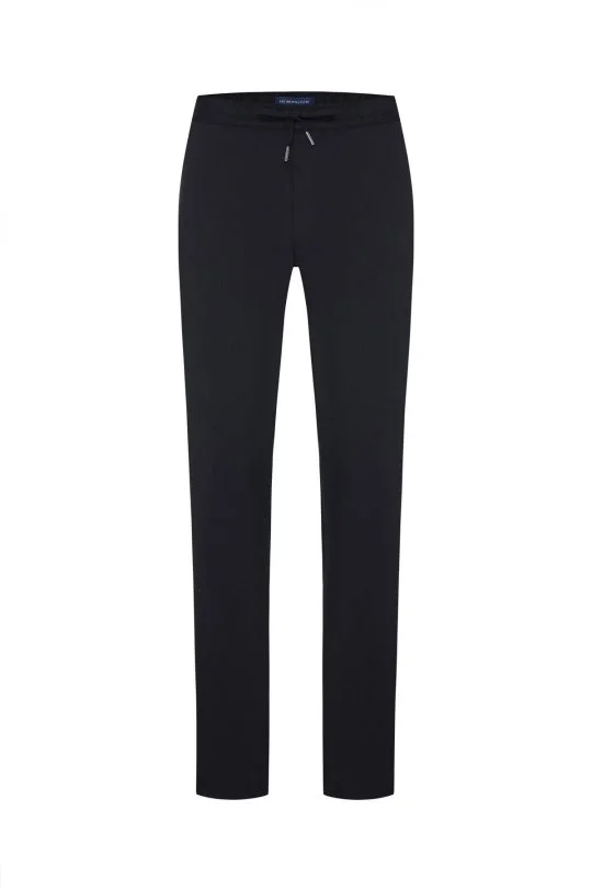 Hemington - Pamuk Tencel Karışım Siyah Relax Fit Yazlık Jogger Pantolon (6)