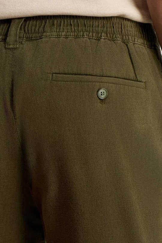 Hemington - Pamuk Tencel Kumaş Haki Relax Chino Pantolon (4)