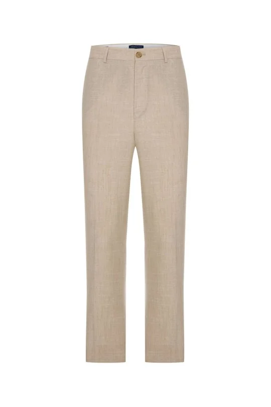 Hemington - Pamuk Yün Karışım Krem Chino Pantolon (6)