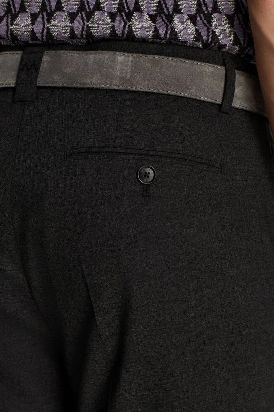 Hemington - Pamuk Yün Karışım Siyah Chino Pantolon (4)