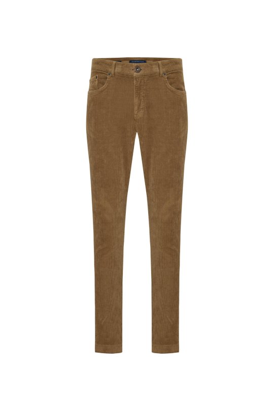 Pamuklu 5 Cep Tütün Rengi Pantolon