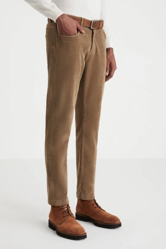 Hemington - Pamuklu 5 Cep Tütün Rengi Pantolon (5)