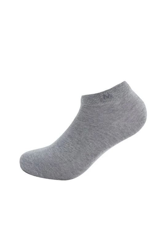 Hemington - Pamuklu Açık Gri İkili Sneaker Çorap Seti (1)