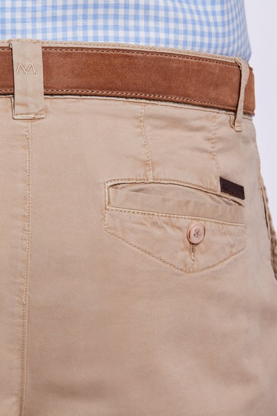 Pamuklu Camel Regular Fit Chino Pantolon