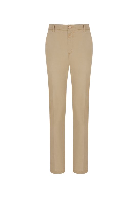 Pamuklu Camel Regular Fit Chino Pantolon