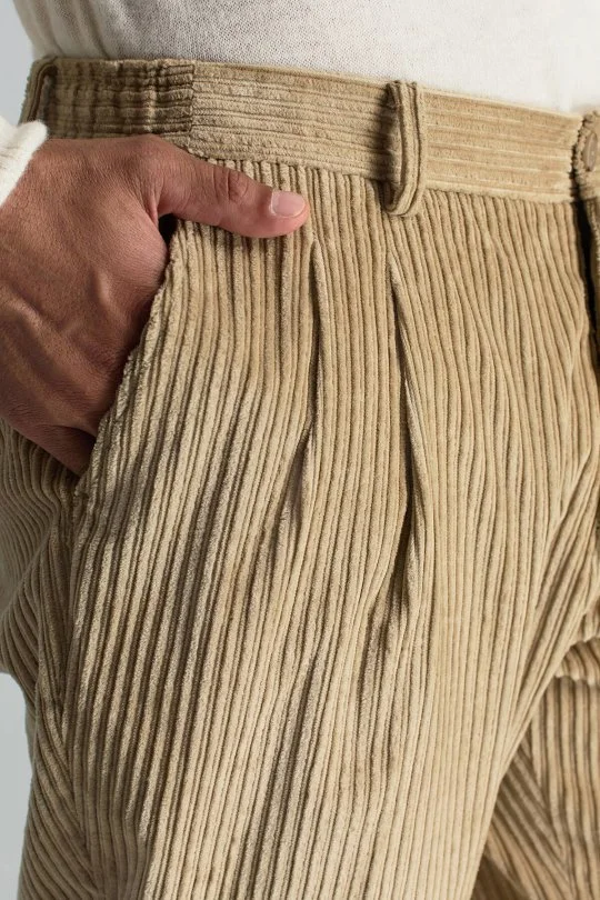Hemington - Pamuklu Camel Relax Kadife Pantolon (5)