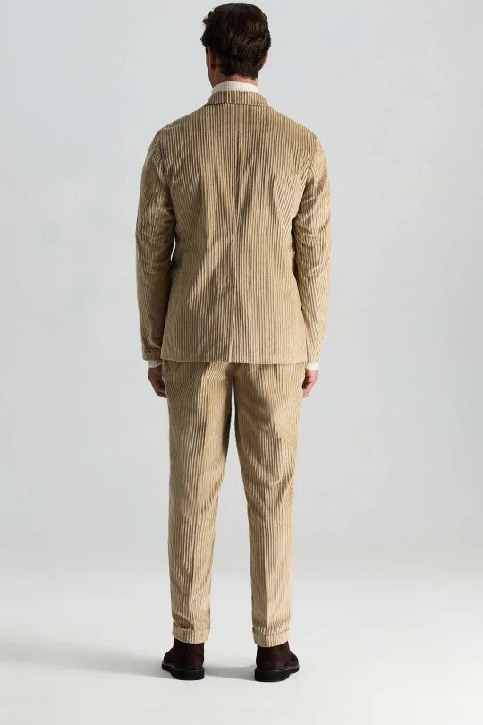 Hemington - Pamuklu Camel Relax Kadife Pantolon (4)