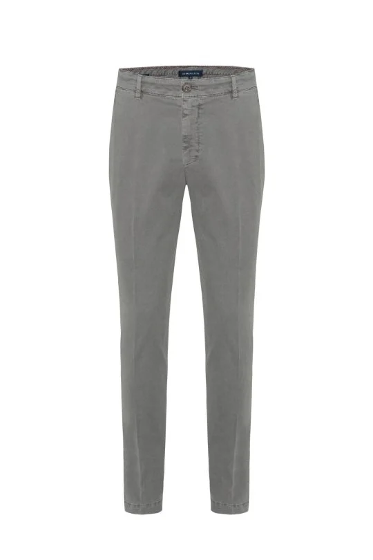 Pamuklu Koyu Gri Regular Fit Chino Pantolon