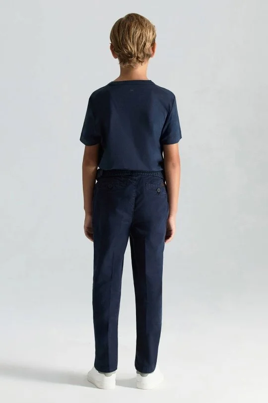 Hemington - Pamuklu Lacivert Chino Çocuk Pantolon (2)