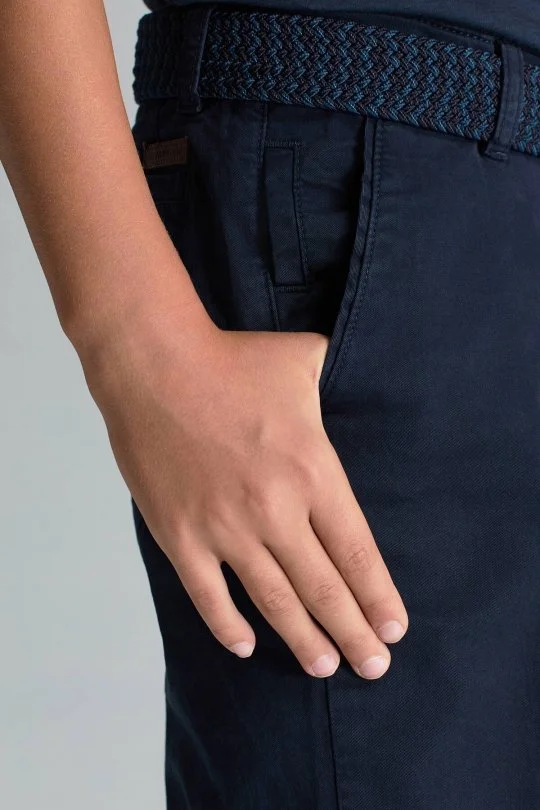 Hemington - Pamuklu Lacivert Chino Çocuk Pantolon (4)