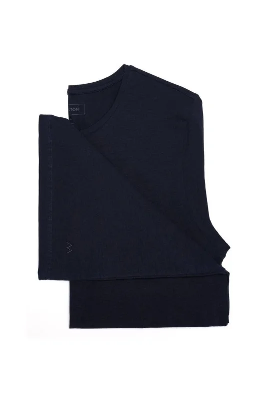 Hemington - Pamuklu Lacivert İç Giyim T-Shirt (2)