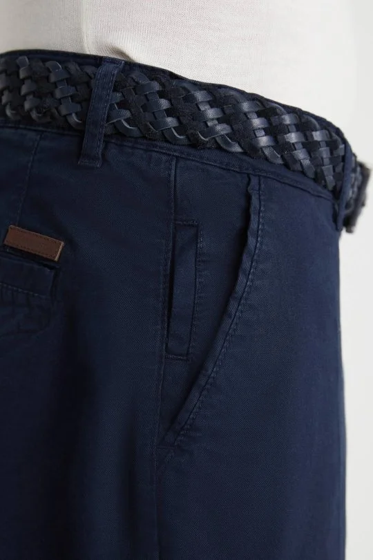 Hemington - Pamuklu Lacivert Regular Fit Chino Pantolon (4)