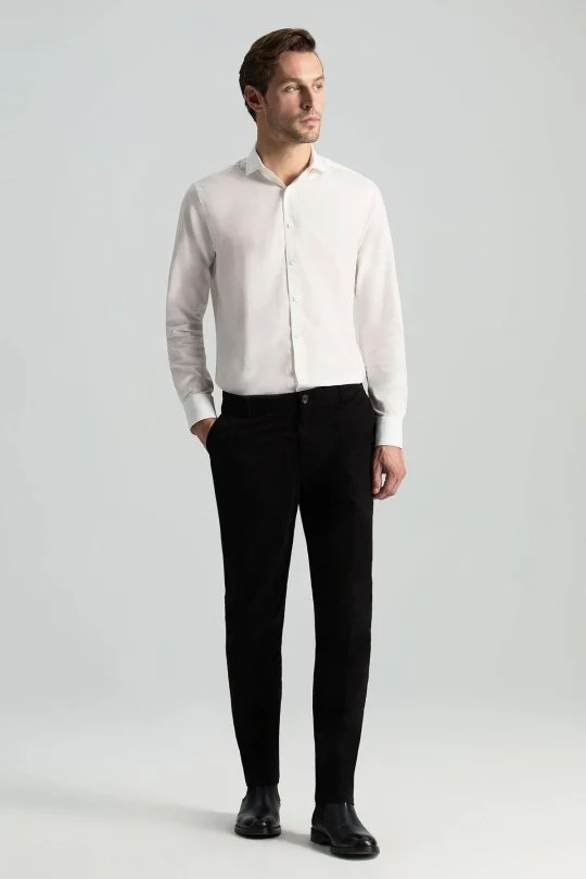 Hemington - Pamuklu Siyah Regular Fit Chino Pantolon (1)