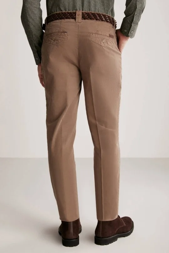 Hemington - Pamuklu Tütün Rengi Regular Fit Chino Pantolon (5)