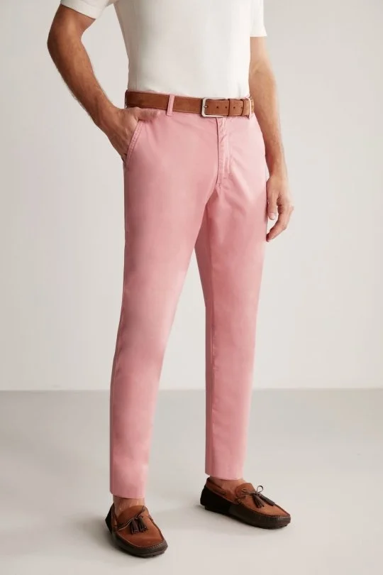 Hemington - Pembe Yazlık Chino Pantolon (3)