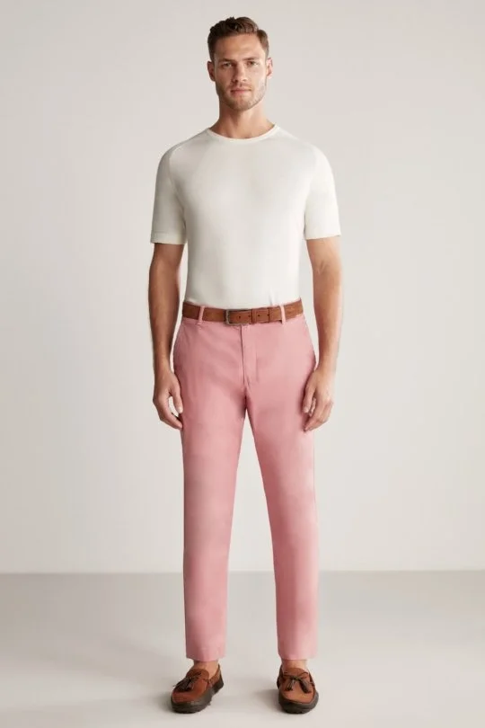 Hemington - Pembe Yazlık Chino Pantolon (1)