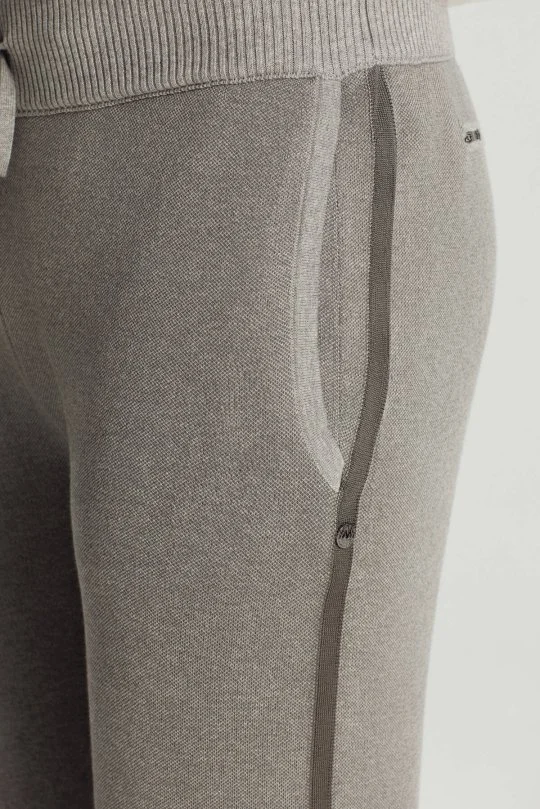 Hemington - Pike Örgü Pamuk Karışım Açık Gri Triko Lounge Pantolon (3)