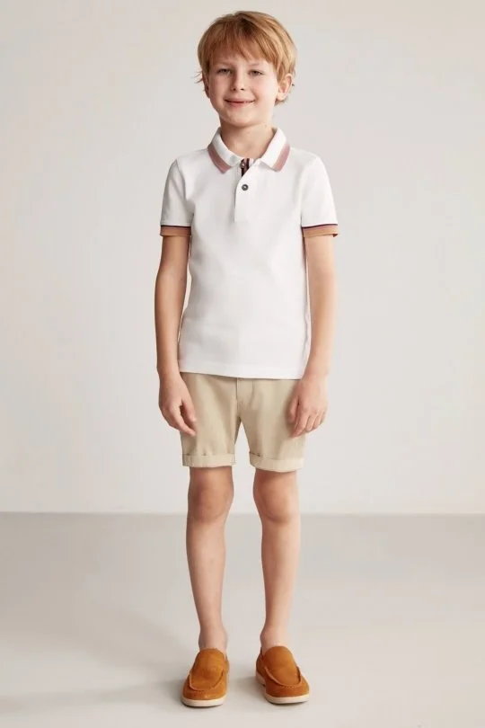 Hemington - Pike Pamuk Beyaz Çocuk Polo T-Shirt (1)