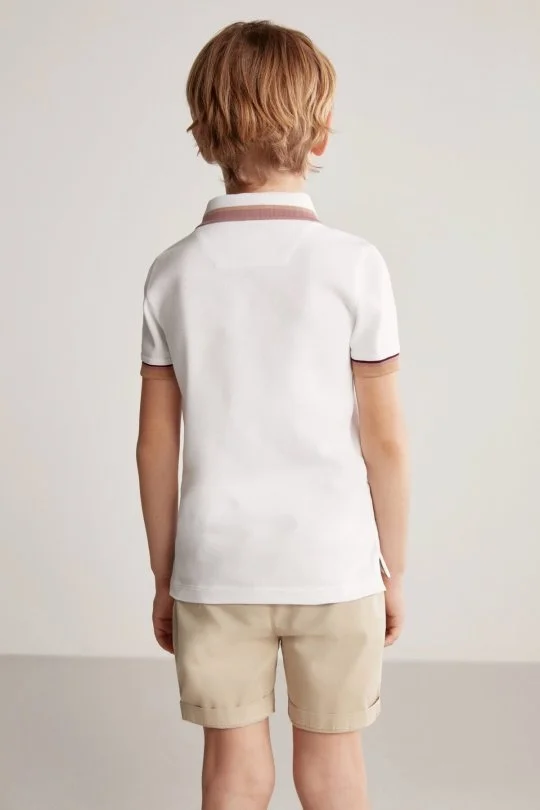 Hemington - Pike Pamuk Beyaz Çocuk Polo T-Shirt (4)