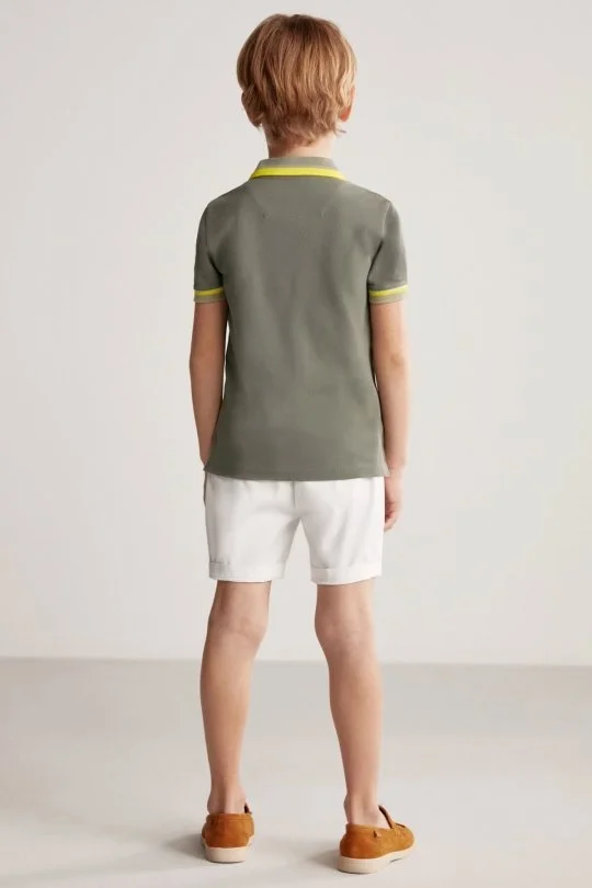 Hemington - Pike Pamuk Haki Çocuk Polo T-Shirt (4)