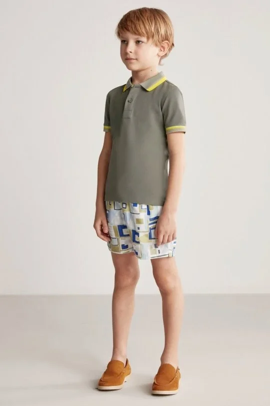 Hemington - Pike Pamuk Haki Çocuk Polo T-Shirt (2)
