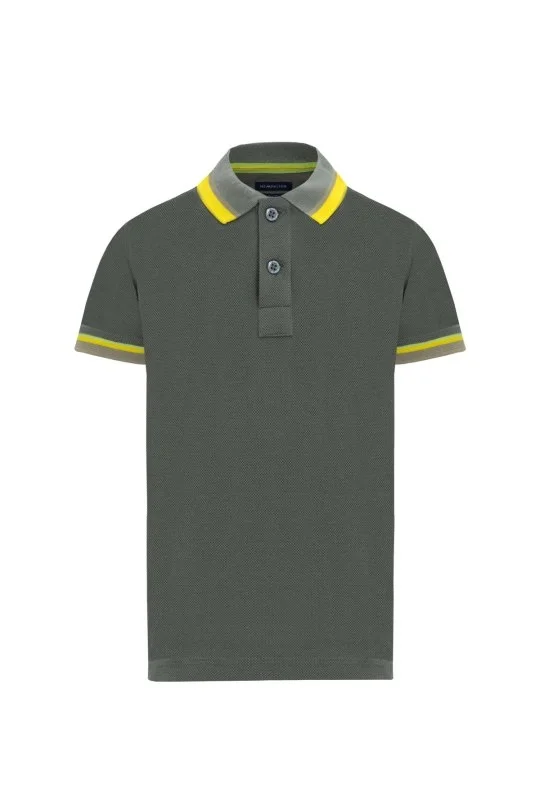 Hemington - Pike Pamuk Haki Çocuk Polo T-Shirt (6)