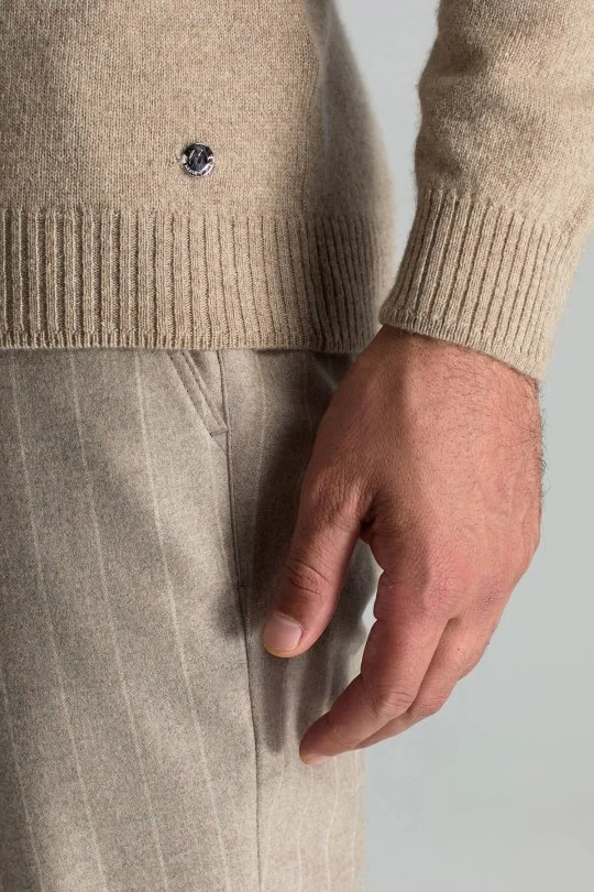 Hemington - Polo Yaka Saf Kaşmir Camel Kazak (5)