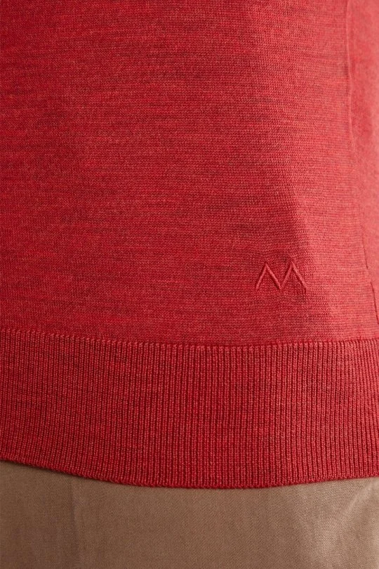 Hemington - Extrafine Merino Polo Yaka Kırmızı Triko (6)