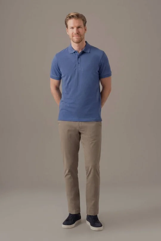 Hemington - Polo Yaka Mavi T-Shirt (2)