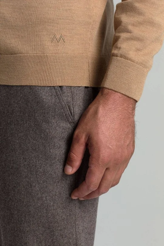 Hemington - Polo Yaka Merino Yün Camel Triko (4)