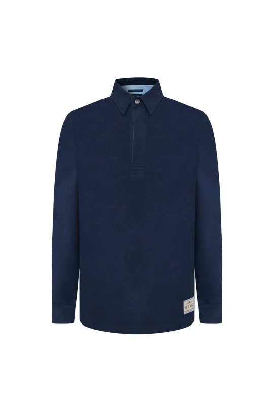 Hemington - Polo Yaka Pamuk Karışımlı Lacivert Çocuk Sweatshirt (6)