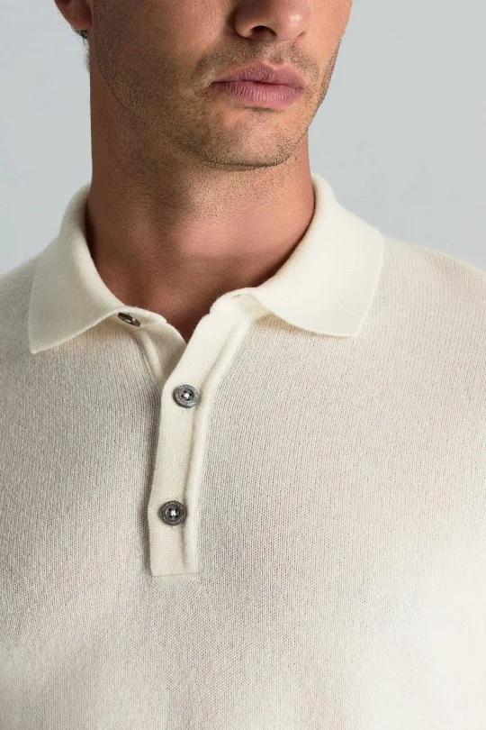 Hemington - Polo Yaka Saf Kaşmir Ekru Kazak (4)