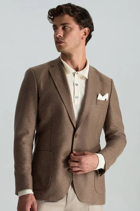 Hemington - Polo Yaka Saf Kaşmir Ekru Kazak (2)