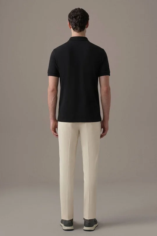 Polo Yaka Siyah T-Shirt