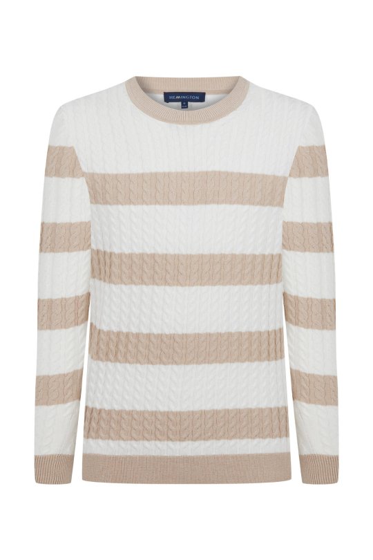 Saç Örgü Desen Krem Rengi Beyaz İnce Yazlık Triko