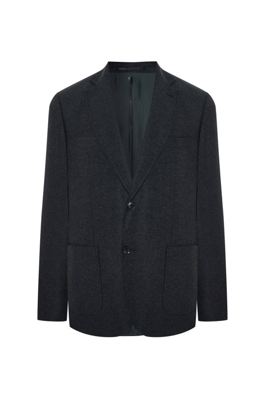 Saf Kaşmir Antrasit Blazer Ceket