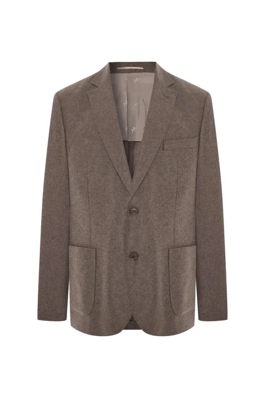 Hemington - Saf Kaşmir Tütün Rengi Blazer Ceket (6)
