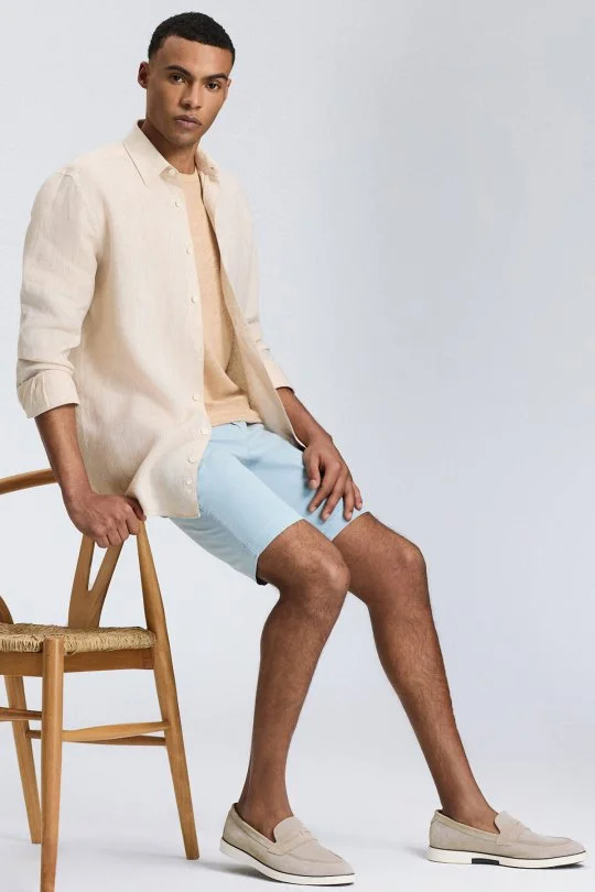 Hemington - Kum Rengi Saf Keten Spor Gömlek (3)