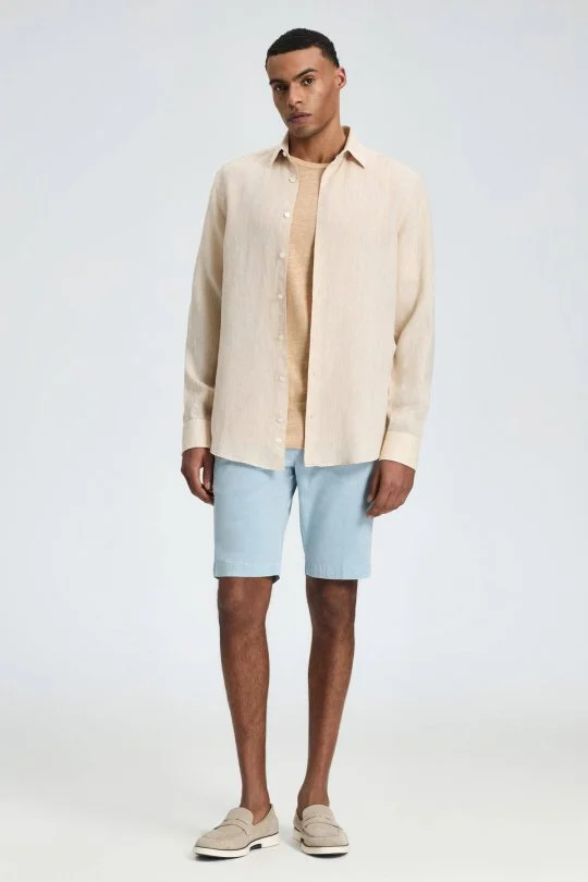 Hemington - Kum Rengi Saf Keten Spor Gömlek (2)