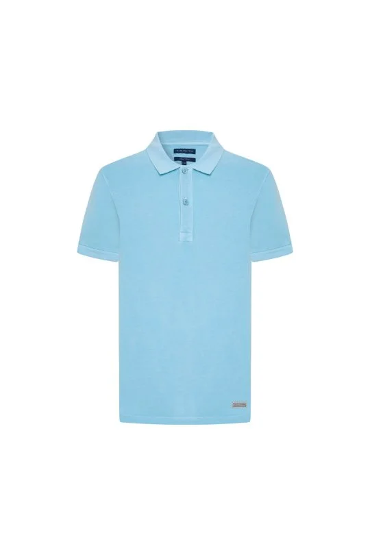 Hemington - Saf Pamuk Açık Mavi Polo Yaka Çocuk T-Shirt (6)