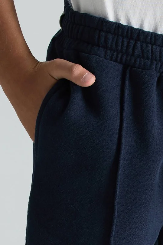 Hemington - Saf Pamuk Beli Lastikli Lacivert Jogger Çocuk Pantolon (4)