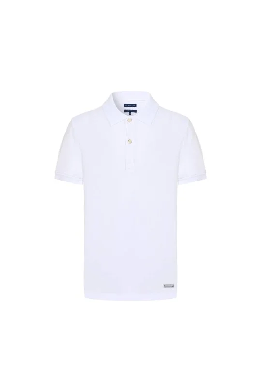 Hemington - Saf Pamuk Beyaz Polo Yaka Çocuk T-Shirt (6)