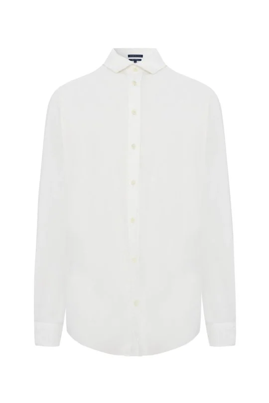 Hemington - Saf Pamuk Beyaz Yazlık Oxford Gömlek (7)