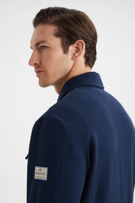 Hemington - Saf Pamuk Lacivert Spor Ceket (2)