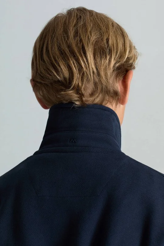 Hemington - Saf Pamuk Metal Düğmeli Lacivert Spor Çocuk Ceket (5)