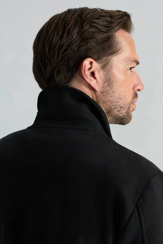 Hemington - Saf Pamuk Metal Düğmeli Siyah Spor Ceket (4)