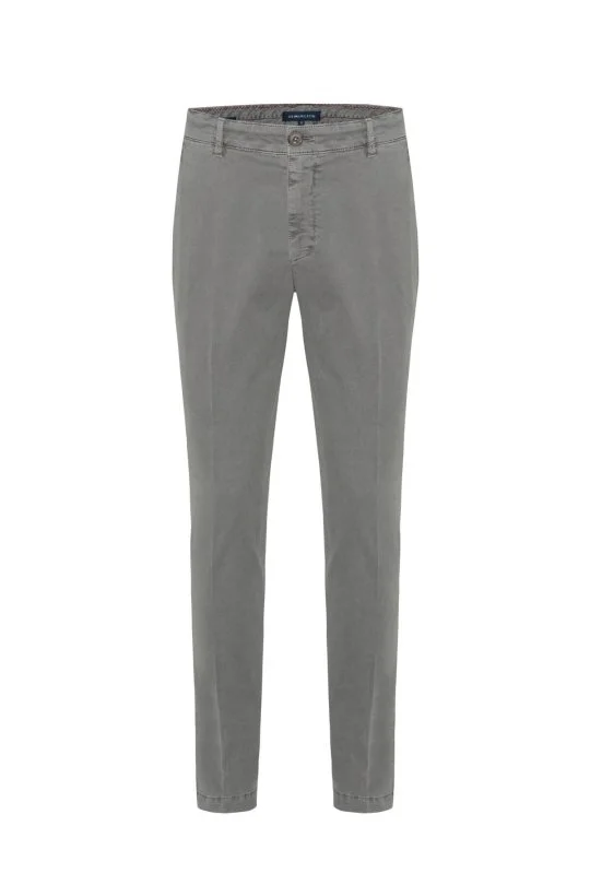 Hemington - Saf Pamuk Orta Gri Regular Fit Chino Pantolon (6)