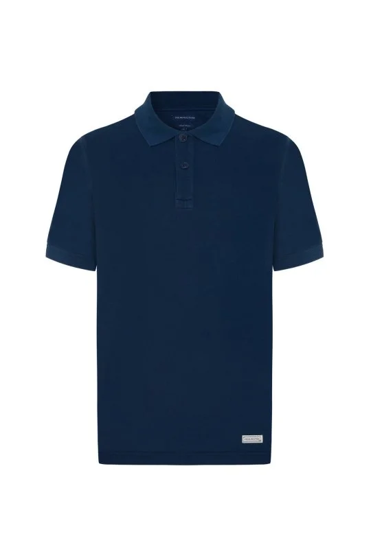 Hemington - Saf Pamuk Lacivert Polo Yaka T-Shirt (6)